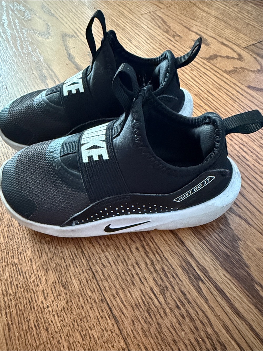 Nike Kids' Black Slip-On Sneakers - Size 8C